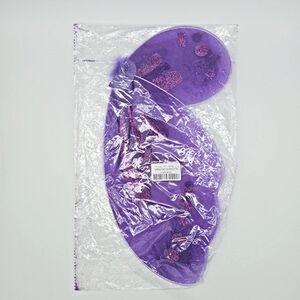 Girls Purple Glitter Butterfly Wings Elf Fairy Kids Cosplay Prop Costume Hallowe